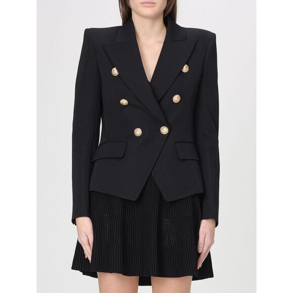 Balmain Jacket Woman Black - Picture 1 of 4